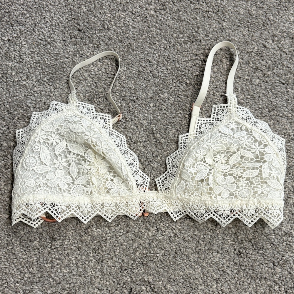 Aerie White Lace Bralette